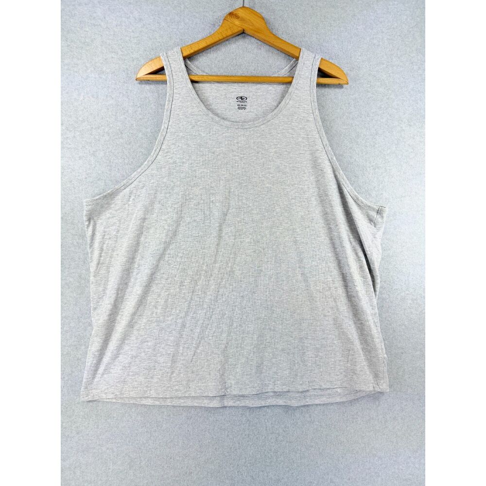 Athletic Works Men’s 2XL Gray Tri Blend Sleeveless Tank Top 3654